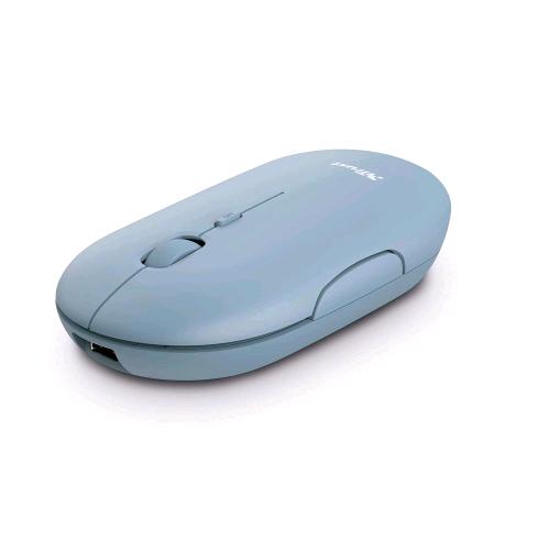 TRUST PUCK MOUSE OTTICO RICARICABILE WIRELESS RICEVITORE USB 1.600 DPI BLU
