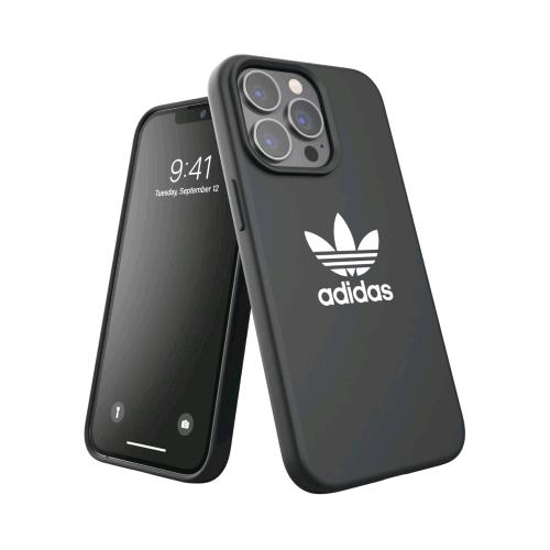 ADIDAS APPLE iPHONE 13/13 PRO COVER IN SILICONE COLORE NERO/BIANCO