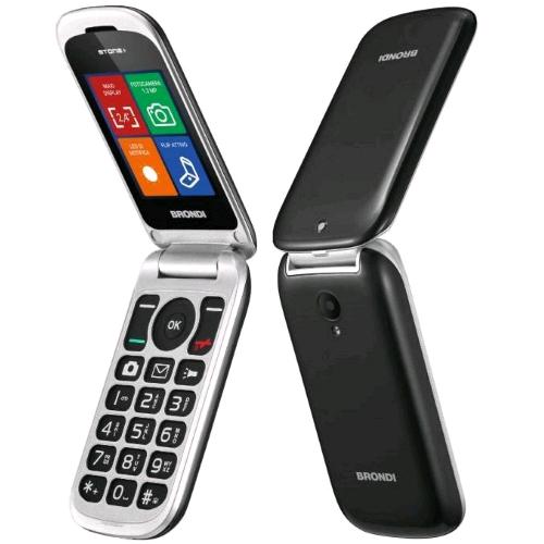 BRONDI STONE+ DUAL SIM 2.4" CLAMSHELL FLIP ATTIVO FOTOCAMERA TASTI CHIAMATA DIRE