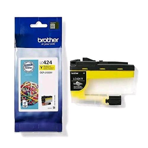 BROTHER LC424Y CARTUCCIA INK-JET GIALLO A RESA STANDARD PER STAMPANTE DCPJ1200W