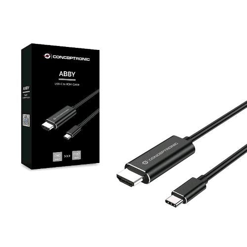 CONCEPTRONIC CAVO E ADATTATORE VIDEO USB-C TO HDMI 2MT BLACK