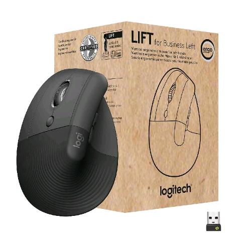 LOGITECH LIFT FOR BUSINESS MOUSE OTTICO VERTICALE ERGONOMICO PER MANCINI WIRELES
