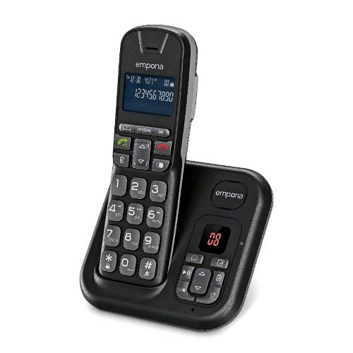 EMPORIA TH21AB TELEFONO CORDLESS SEGRETERIA TELEFONICA AMPIO DISPLAY ILLUMINATO