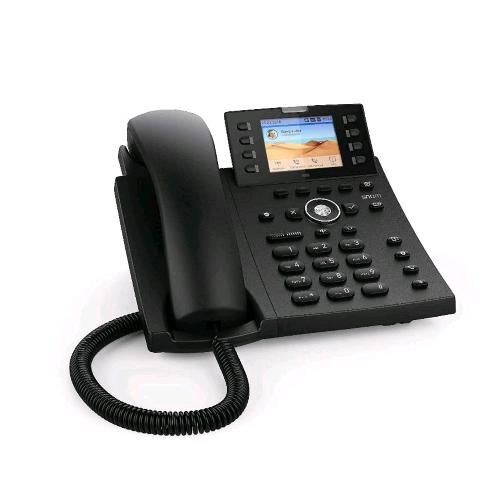 SNOM D335 TELEFONO FISSO IP DISPLAY 2.7" A COLORI 12 SIP IDENTITA POE 2X GIGABIT