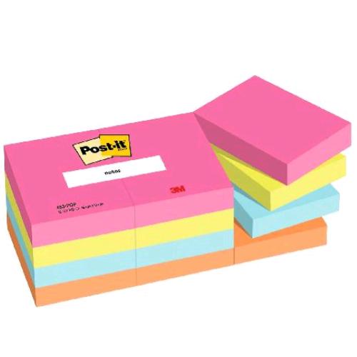 3M POST-IT POPTIMISTIC BLOCCHETTO CON 100 FOGLI 38X51 mm COLORI ASSORTITI CONF 1