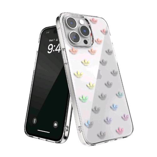 ADIDAS CLEAR APPLE iPHONE 14 PRO MAX COVER IN TPU CON STAMPA DALL'INCONFONDIBILE