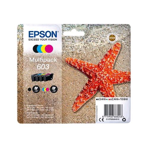 EPSON 603 MULTIPACK 4 COLORI NERO-CIANO-MAGENTA-GIALLO CARTUCCIA INCHIOSTRO BLIS