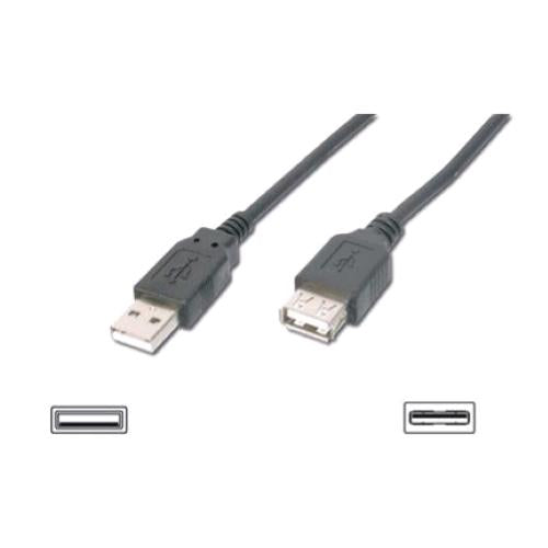 DIGITUS CAVO PROLUNGA USB 2.0 A-A MASCHIO/FEMMINA 1.8 MT NERO