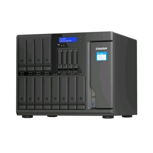 QNAP TS-1655 NAS CHASSIS TOWER INTEL ATOM 2.8GHz RAM 8GB-12+4 BAY HDD/SSD 2.5"/3