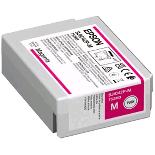 EPSON SJIC42P-M CARTUCCIA INCHIOSTRO MAGENTA ORIGINALE 50 ML PER ColorWorks CW-C