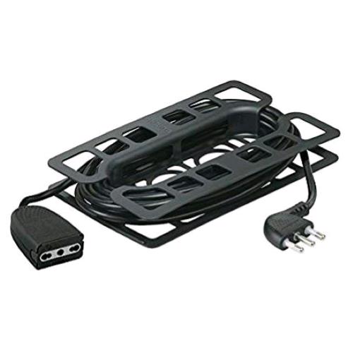 LEGRAND PROLUNGA DOMESTICA 2P+T 3x0,75mmq 10 A MASCHIO/FEMMINA 5 MT NERO