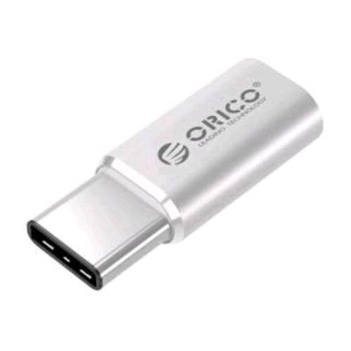 ORICO CTM1-PRO ADATTATORE DA MICRO USB FEMMINA A USB-C MASCHIO SILVER