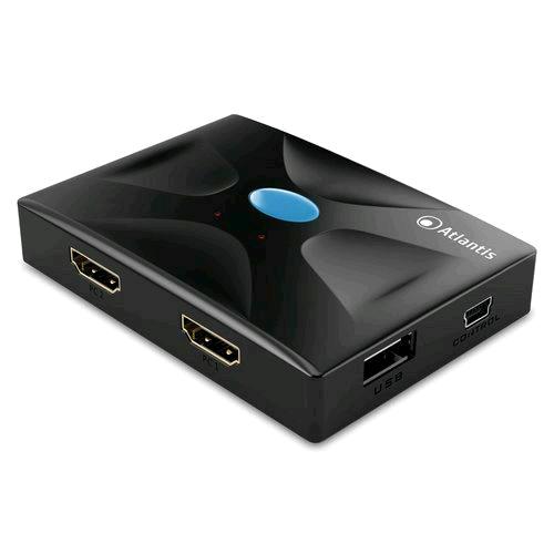 ATLANTIS P021-MTHK02 HUB DOCKING 2 x HDMI 4K ULTRA HD 2 x USB NON NECESSITA DI A