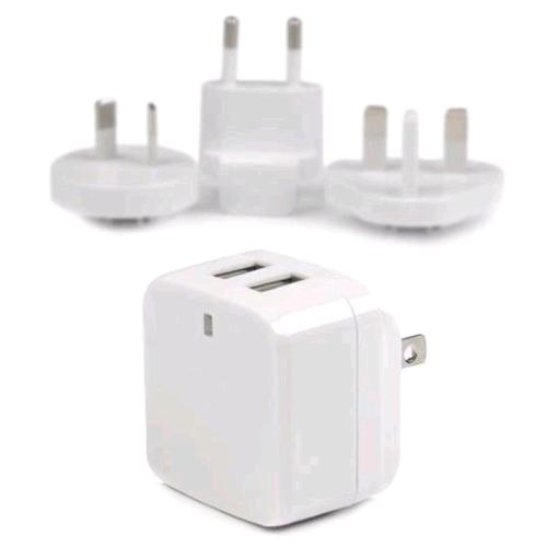 STARTECH CARICABATTERIE DA RETE UNIVERSALE INTERNAZIONALE DOPPIA PORTA USB 17 W