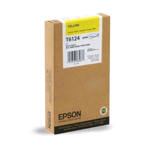 EPSON T6124 TANICA GIALLO PER STYLUS PRO 7400-7400 CAD- 7400 DEV PRODUCTION-7450