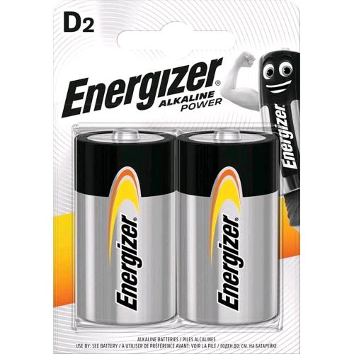 ENERGIZER POWER BATTERIA ALKALINA TORCIA D CONF 2 Pz.