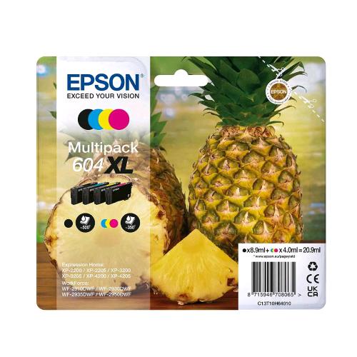 EPSON 604XL CARTUCCIA INK-JET ORIGINALE RESA ELEVATA XL NERO CIANO MAGENTA GIALL