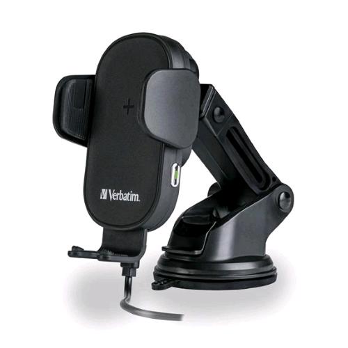 VERBATIM FWC-01 QI FAST CARICABATTERIA WIRELESS E SUPPORTO DA AUTO USB-C 15W A V