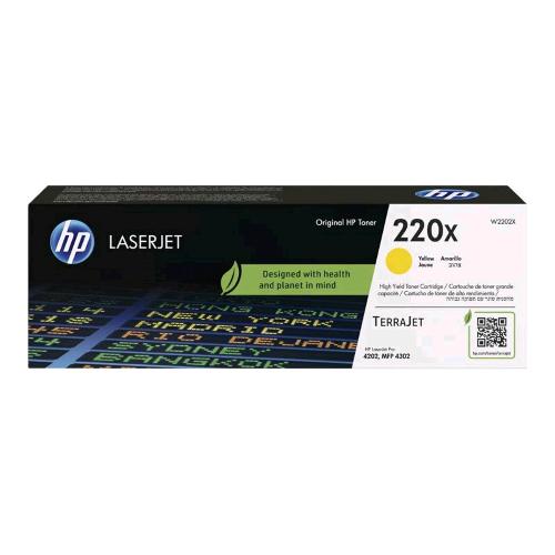 HP 220X TONER GIALLO ALTA RESA PER Color LaserJet Pro 4201dn, 4201dne, 4201dw, 4
