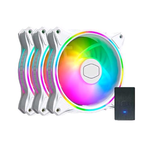 COOLER MASTER MF120 HALO 3IN1 WHITE EDITION RGB 3xVENTOLE MASTERFAN MF120 HALO 1