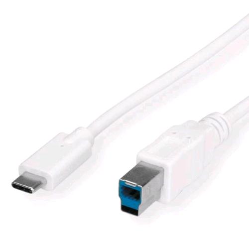 NILOX CAVO DA USB-C MASCHIO A USB 3.0 TIPO B 1.8 MT BIANCO