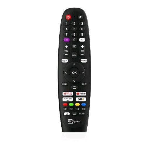 TELESYSTEM TELECOMANDO COMPLETO COMPATIBILE CON TUTTE LE SMART TV CON SISTEMA VI