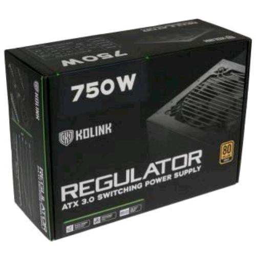 KOLINK REGULATOR ALIMENTATORE ATX 750W MODULARE CERTIFICAZIONE 80+ GOLD RAFFREDD