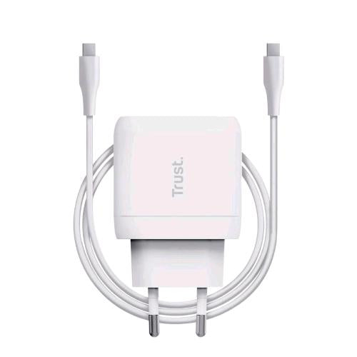TRUST MAXO CARICABATTERIE DA RETE RAPIDO USB-C 100 W COMPLETO DI CAVO USB-C DA 2