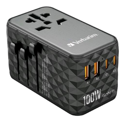 VERBATIM UNIVERSAL GaN III ADATTATORE UNIVERSALE DA VIAGGIO PER TUTTE LE SPINE D