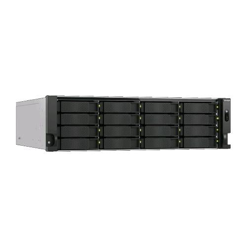 QNAP TS-H1677AXU-RP NAS CHASSIS RACK 3U AMD RYZEN 7 7000 5.3GHz RAM 32GB 16 BAY