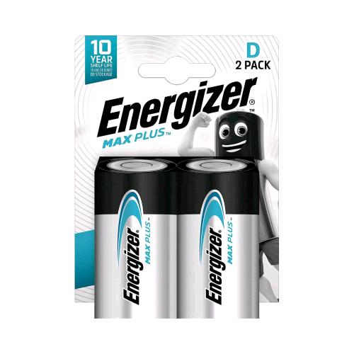 ENERGIZER MAX PLUS BATTERIA ALKALINA TORCIA D CONF 2 Pz.