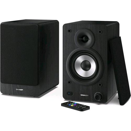 SHARP CP-SS30(BK) ALTOPARLANTI ATTIVI A 2 VIE CASSA IN LEGNO 60 W RMS (2 x 30 W)