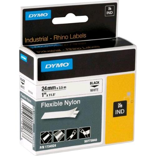 DYMO D1 RHINOPRO NASTRO IN NYLON PER STAMPANTI A TRASFERIMENTO TERMICO 24MM X 3.