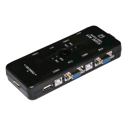 LINK LKKWM4 KVM SWITCH USB/VGA PER 4 PC CON 1 MOUSE, 1 TASTIERA USB E 1 MONITOR