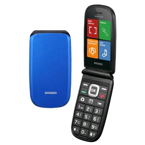BRONDI RAPTOR DUAL SIM 2.8" CLAMSHELL FLIP ATTIVO AMPIO DISPLAY 3 PULSANTI ACCES