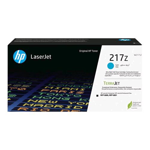 HP 217Z TONER CIANO ALTISSIMA RESA PER COLOR LASERJET ENTERPRISE MFP 6800DN 24.0