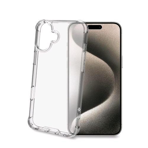 CELLY APPLE iPHONE 16 PLUS COVER ARMOR IN TPU/POLICARBONATO TRASPARENTE