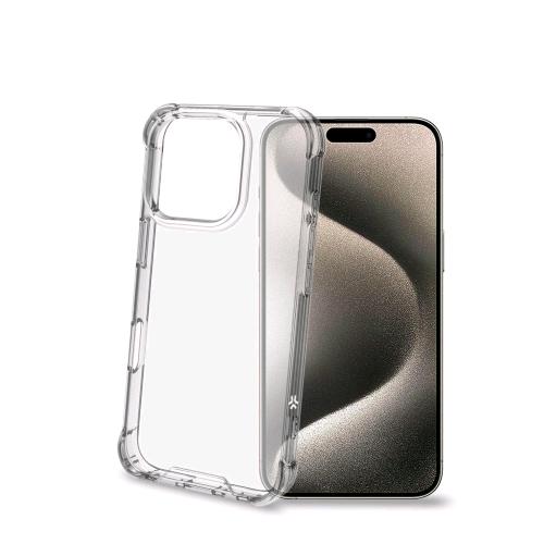 CELLY APPLE iPHONE 16 PRO COVER ARMOR IN TPU/POLICARBONATO TRASPARENTE