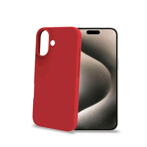 CELLY APPLE iPHONE 16 COVER CROMO IN TPU RED
