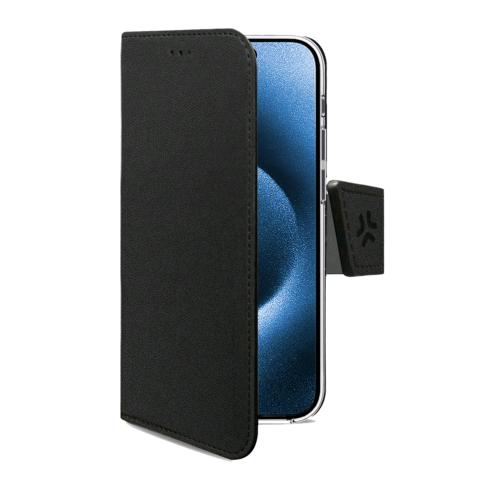 CELLY APPLE iPHONE 16 PRO CUSTODIA A PORTAFOGLIO IN SIMILPELLE BLACK