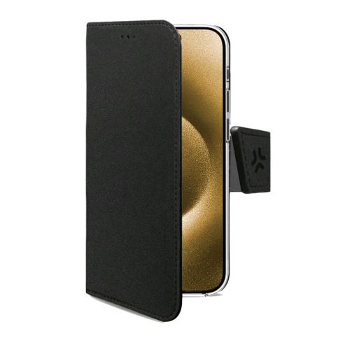 CELLY APPLE iPHONE 16 PLUS CUSTODIA A PORTAFOGLIO IN SIMILPELLE BLACK