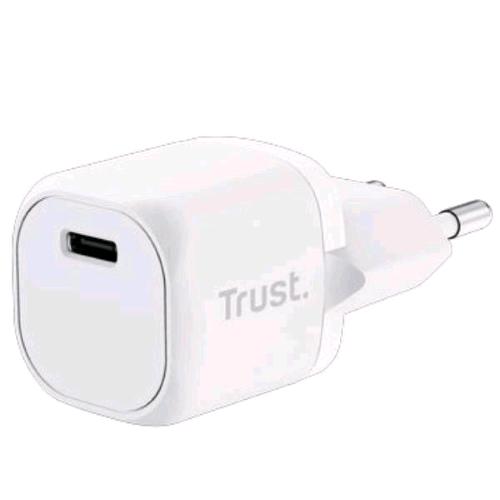 TRUST MAXO CARICABATTERIE DA RETE PD 20W 1x USB-C ULTRACOMPATTO BIANCO