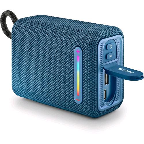 NGS ROLLER FURIA 1 BLUE ALTOPARLANTE PORTATILE BLUETOOTH 5.0 LUCI RGB IMPERMEABI