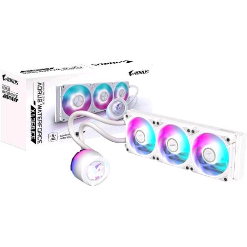 GIGABYTE AORUS WATERFORCE X II 360 ICE AIO LIQUID CPU COOLER - VENTOLE ARGB 3 x
