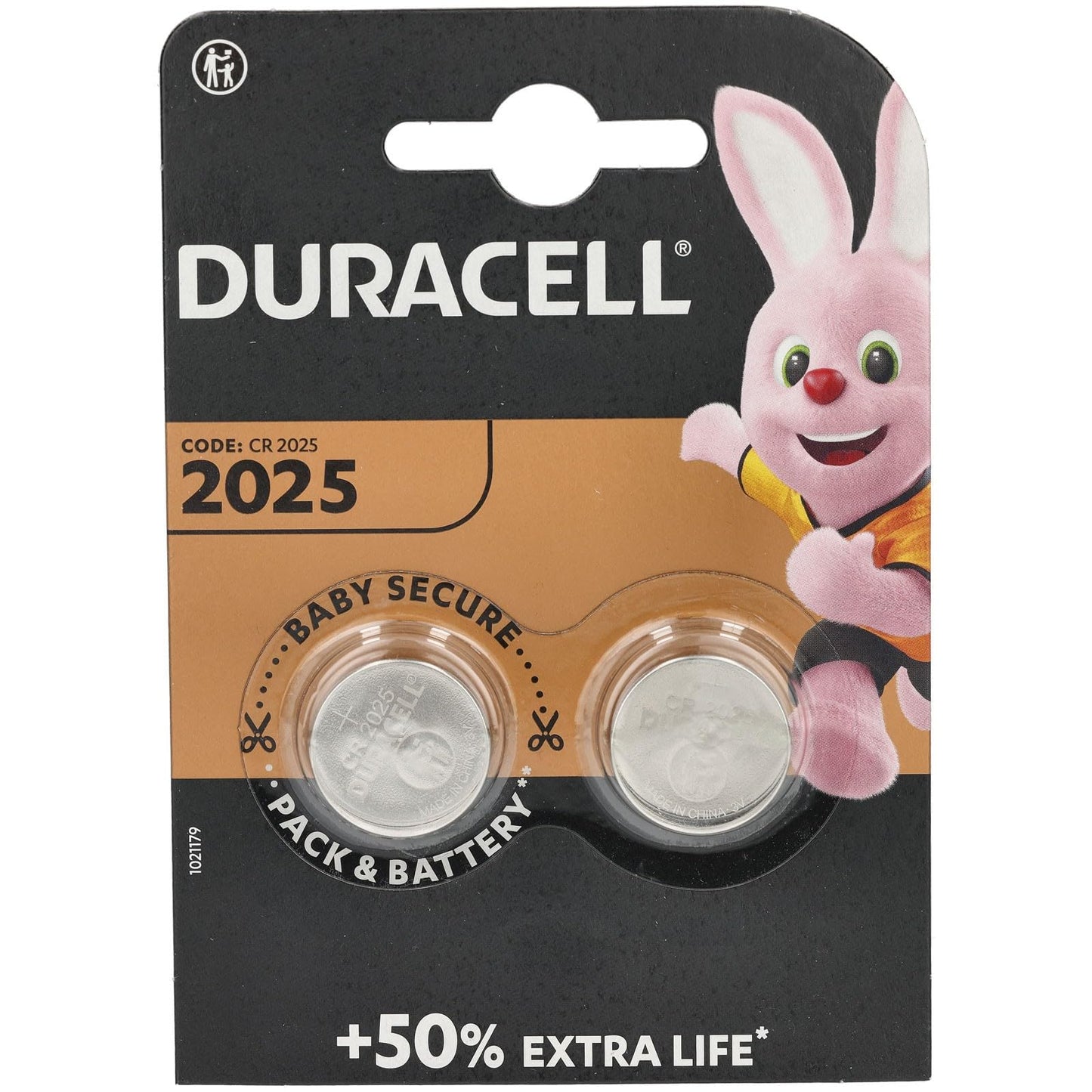 BATTERIA CMOS 3V 2PZ DURACELL DL-2025