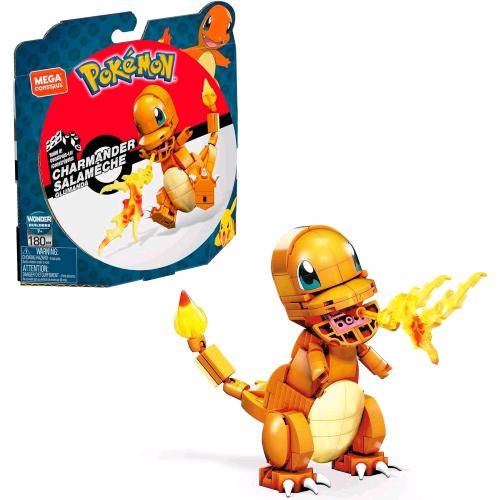 MATTEL MEGA POKÉMON CHARMANDER PERSONAGGIO DA ASSEMBLARE ALTO 10 CM