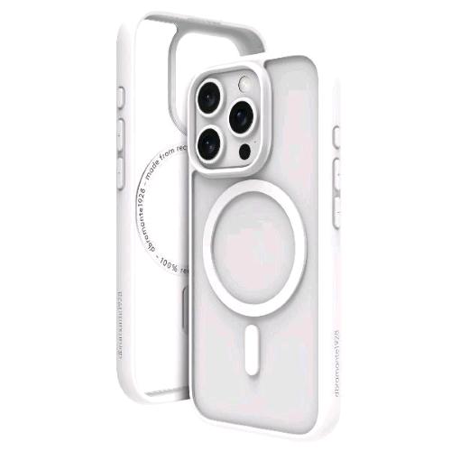 DBRAMANTE 1928 APPLE iPHONE 16 PRO MAX COVER IN PVC MagSafe BIANCO