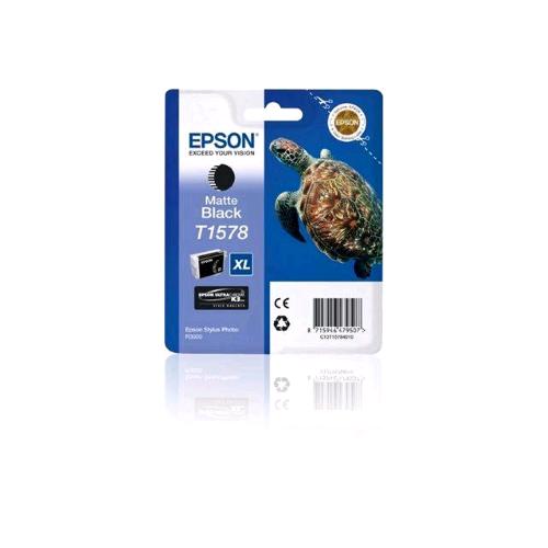 EPSON T1578 XL CARTUCCIA INCHIOSTRO NERO OPACO 25.9 ML PER Stylus Photo R3000