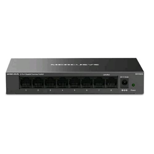 MERCUSYS MS108GS SWITCH NON GESTITO 8 PORTE GIGABIT ETHERNET (10/100/1000) IN ME