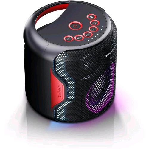 SHARP PS-921(BK) ALTOPARLANTE PER FESTE BLUETOOTH COMPATTO E PORTATILE CON LUCI